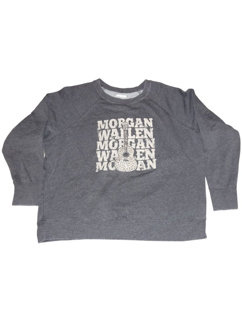 Morgan Wallen Maurice’s Embellished Gray Crew Neck Sweatshirt Size 2XL
